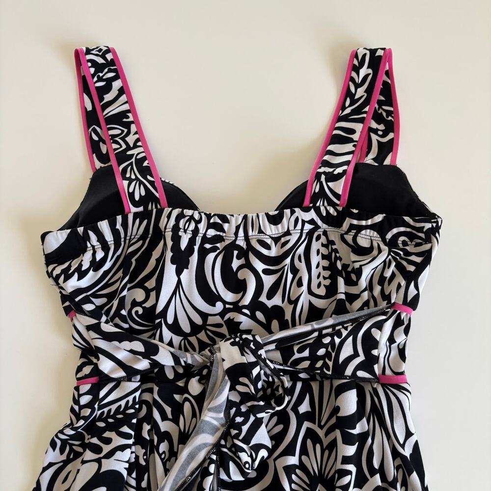 Y2K Speechless Black and White Paisley Dress Juniors size Medium - Picture 9 of 10